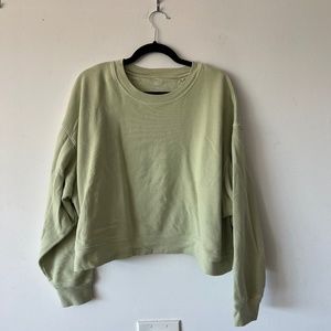 Girlfriend Collective Mint Cropped Sweatshirt XXXL